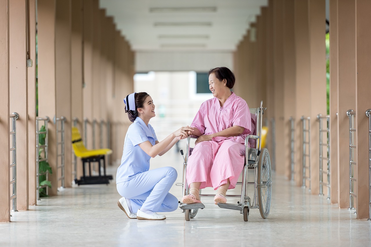 home care careers open door nurse and elderly patient